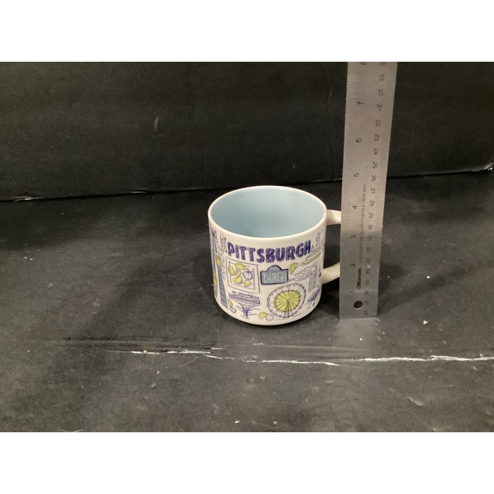 2018 Starbucks Pittsburgh Been There Series Across the Globe Mug 14oz Excellent
